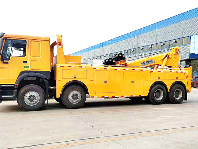 國六重汽豪沃前四后八拖吊聯體清障車