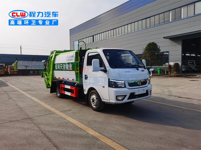 國(guó)六東風(fēng)途逸藍(lán)牌壓縮垃圾車(chē)